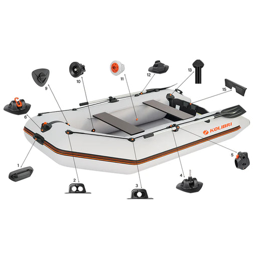 Kolibri Marine KM-280 (9'2") Inflatable Boat