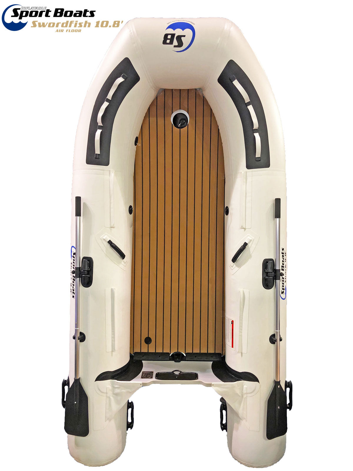 Inflatable Sports Boat's Swordfish with Teak Look Air Floor