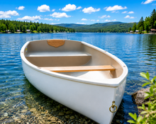 Load image into Gallery viewer, Puffin 860 Rowboat 8.6 ft - Seafoam Fiberglass Dinghy 3 Person