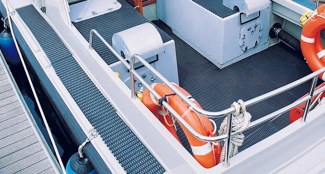 Plastex Vynagrip Marine Mat on boat's surfaces