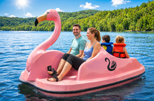 Load image into Gallery viewer, Adventure Glass Pink Flamingo Pedal Boat 4 Person Platform