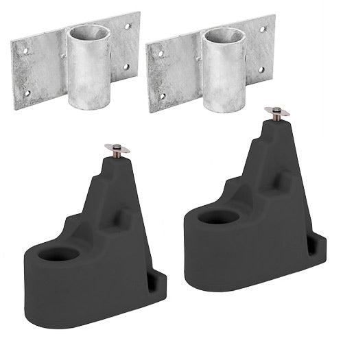 Connect-A-Port PWC Floating Dock Complete Accessories Kit Fixed Dock Hinge Dark Gray