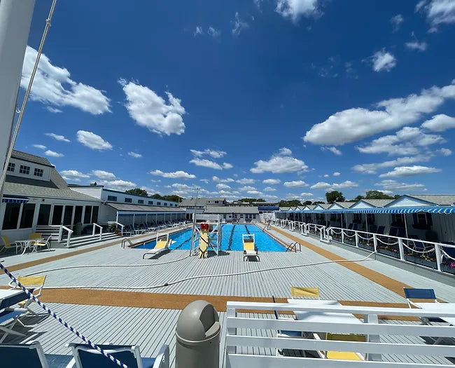 AccessRec Cocopath Mat Being Utilized To Make A Walkway Around A Swimming Pool