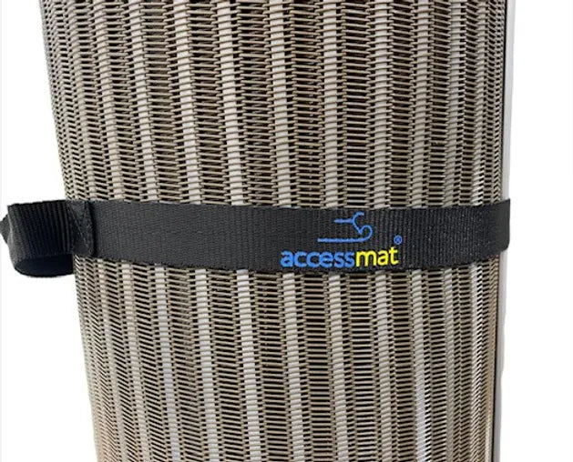 Brown Roll of AccessRec Access Beach Mat