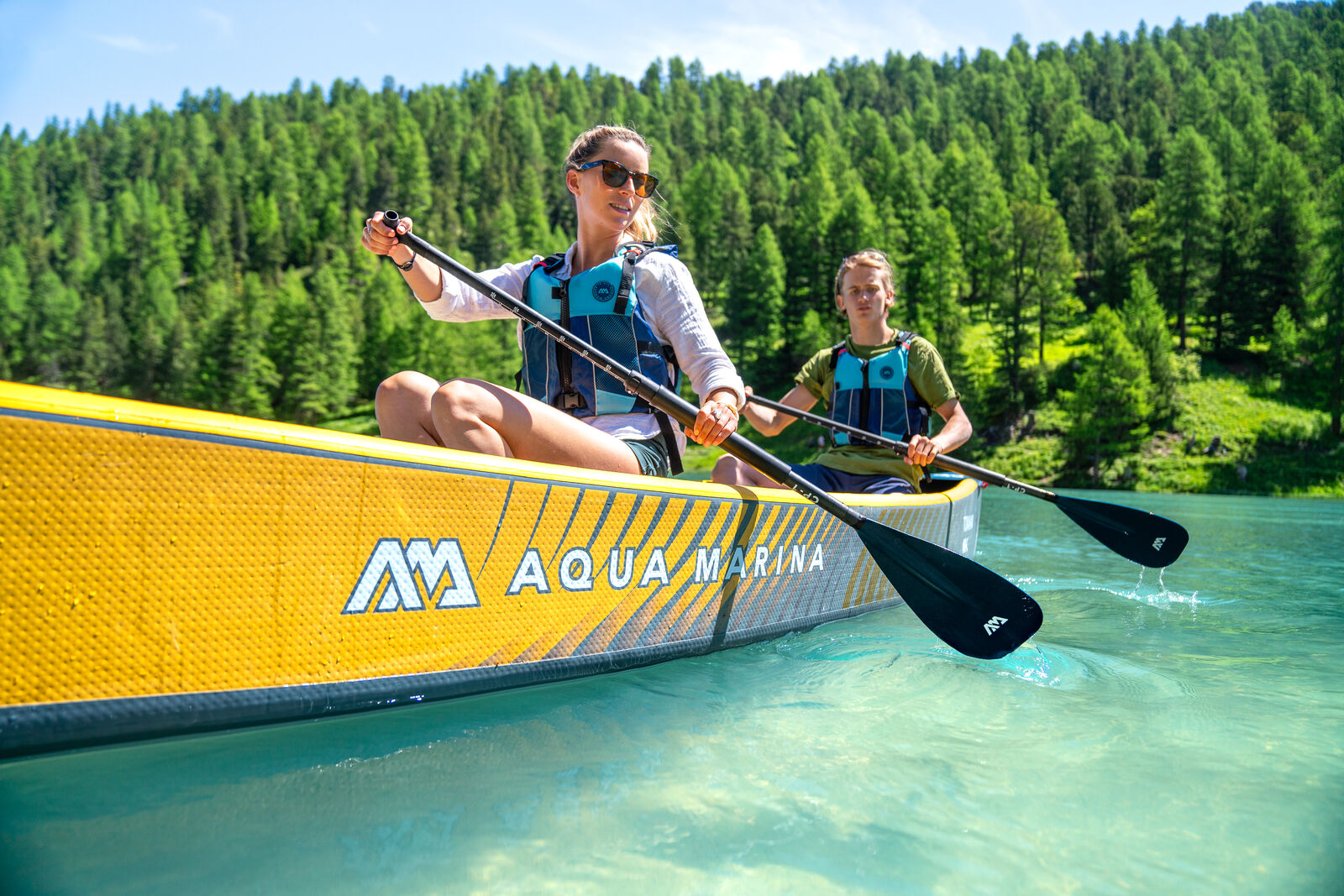 2024 Aqua Marina Tomahawk 15'8" AIR-C478 3-Person Inflatable Canoe/Kayak