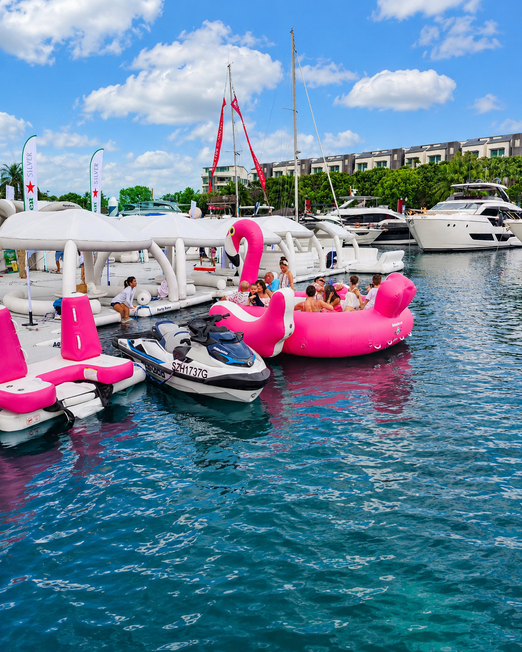 AquaBanas Flamingo Towable Tube Boat for Commercial Operators