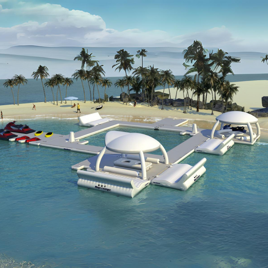AquaBanas Malibu Inflatable Island Resort Package