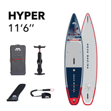 Load image into Gallery viewer, Aqua Marina 2023 Hyper 11&#39;6&quot; Inflatable Paddle Board (Navy)