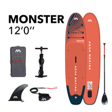 Load image into Gallery viewer, Aqua Marina Monster 12&#39;0&quot; Inflatable Paddle Board iSUP BT-23MOP