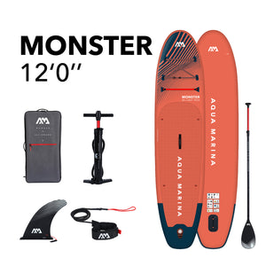 Aqua Marina Monster 12'0" Inflatable Paddle Board iSUP BT-23MOP