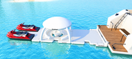 AquaBanas Bosun Inflatable Island Yacht Package