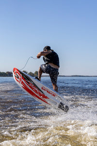 Man riding the SAVA All-New E1-B Electric Surfboard