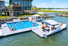 Load image into Gallery viewer, AquaBanas Captain's Inflatable Island Yacht Package