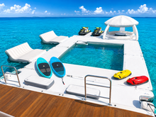 Load image into Gallery viewer, AquaBanas Captain's Inflatable Island Yacht Package