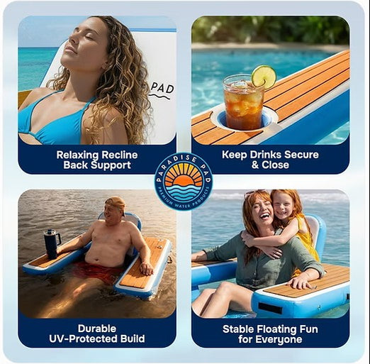 Paradise Pad Inflatable Floating Chair
