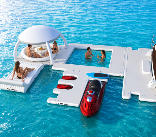 AquaBanas Charter Inflatable Island Yacht Package