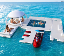 Load image into Gallery viewer, AquaBanas Charter Inflatable Island Yacht Package