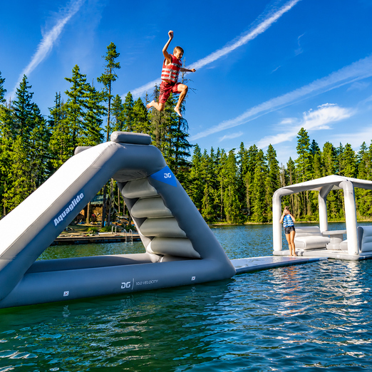 Aquaglide Lakefront Mini Park 4 Inflatable Water Park