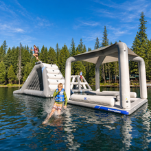 Load image into Gallery viewer, Aquaglide Lakefront Mini Park 6 Inflatable Water Park