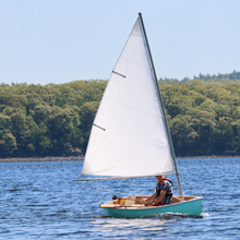 Load image into Gallery viewer, Puffin 860 Sailing Rowboat 8.6 ft – Fiberglass Dinghy 3 Person