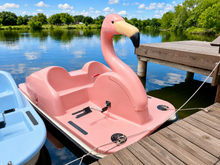 Load image into Gallery viewer, Adventure Glass Pink Flamingo Pedal Boat 4 Person Platform