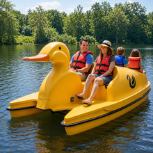 Load image into Gallery viewer, Adventure Glass Duck Pedal Boat 4 Person Platform