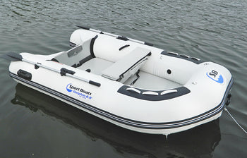 Island Hopper Dolphin EVA Teak 2-n-1 Air Floor 8.8′ Inflatable Sports Boat