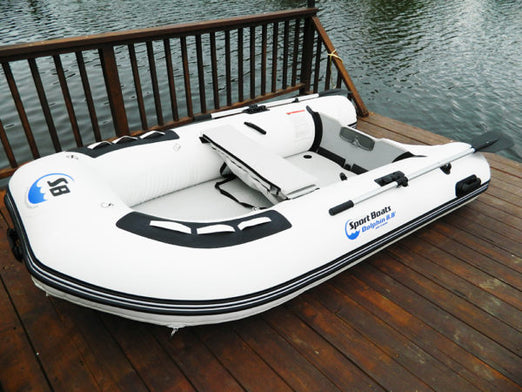 Island Hopper Dolphin EVA Teak 2-n-1 Air Floor 8.8′ Inflatable Sports Boat