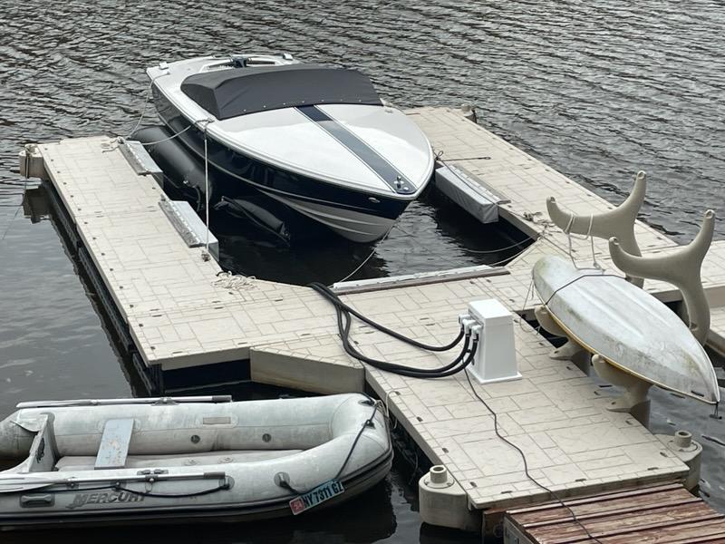 Donzi on an Air-Dock Boat Lift