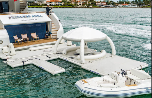 AquaBanas Family Inflatable Island Yacht Package