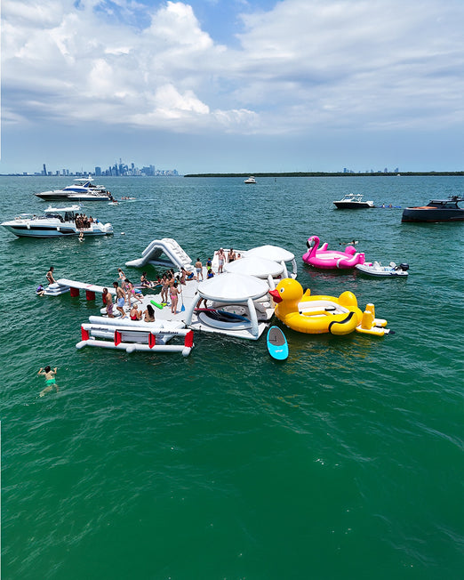 AquaBanas Yellow Ducky Towable Tube Boat for Commercial Operators