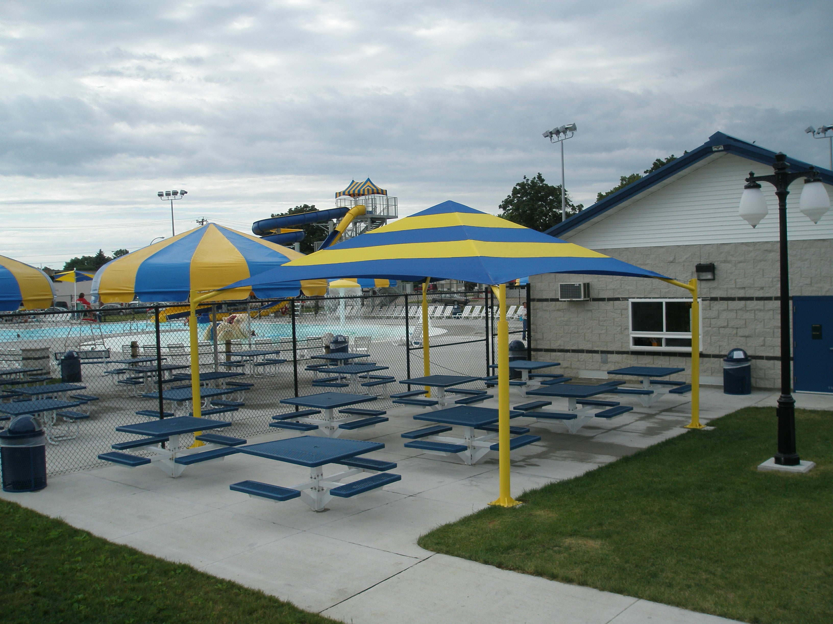 Waterloo Tent & Tarp 4 Post Hip Shade Structure