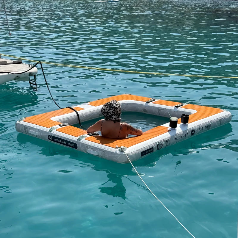 Further Customs 878 Avalon Pad Water Hammock 8' x 7' – Light As Air Boats