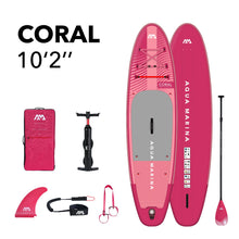 Load image into Gallery viewer, Aqua Marina Coral 10&#39;2&quot; Inflatable Paddle Board iSUP BT-23COPR