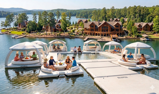 AquaBanas The Harbor Inflatable Island Resort Package