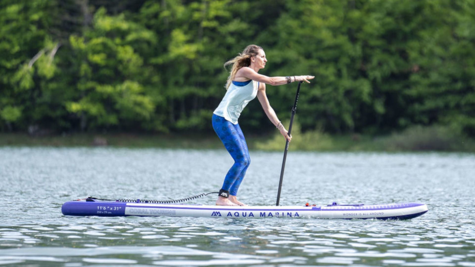 Aqua Marina Coral Touring 11'6" Inflatable Stand Up Paddleboard BT-23CTPN