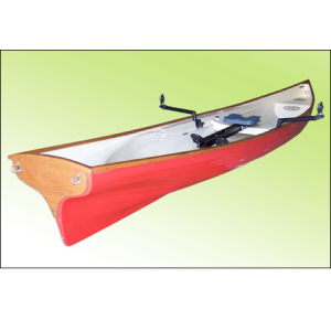 Red With Teak Trim Heritage 15 Classic Little River Single Rowboat 
