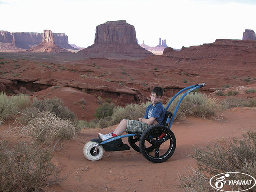 Vipamat Hippocampe Beach and All-Terrain Wheelchair - Blue / L 5'6" - 6'1"