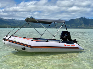 Kolibri KM-330D (10'10") Inflatable Boat with bimini and mercury motor