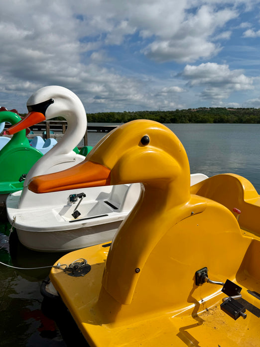 Adventure Glass Duck Pedal Boat 4 Person Platform