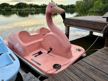 Load image into Gallery viewer, Adventure Glass Pink Flamingo Pedal Boat 4 Person Platform