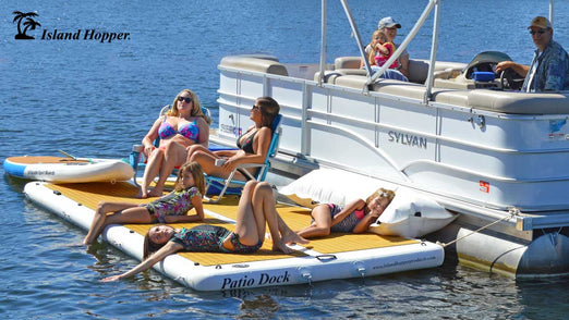 Island Hopper Elite Class Patio Dock 15′ x 6' Inflatable Water Platform