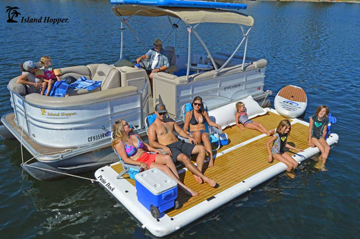 Island Hopper Elite Class Patio Dock 15′ x 6' Inflatable Water Platform