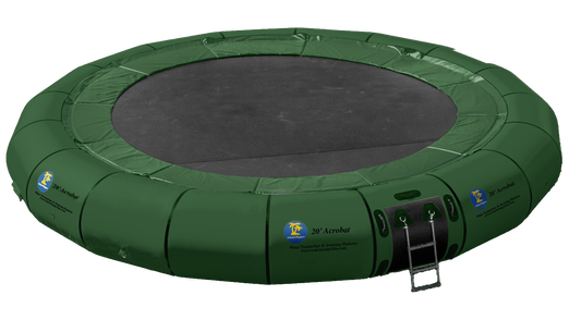 Island Hopper 20′ “Acrobat” Water Trampoline Natural Green