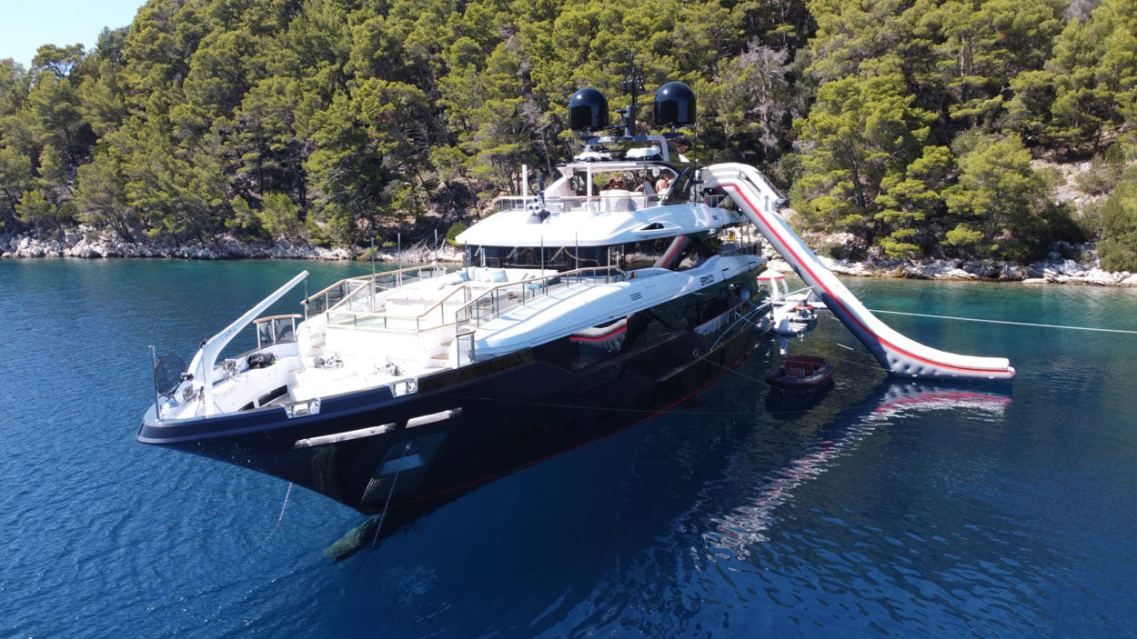 AquaBanas Inflatable 14'9" FT Yacht Slides