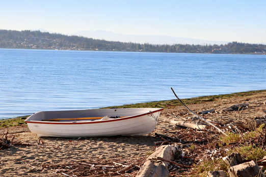 Gig Harbor Navigator 10' Rowboat – Lightweight Fiberglass Dinghy & Yacht Tender