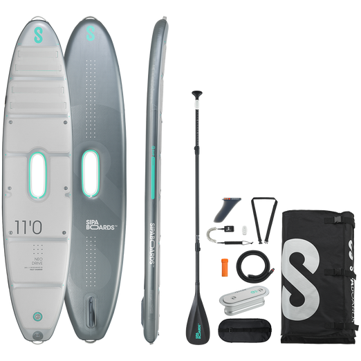 SipaBoards  Neo Silver Motorized SUP 11'