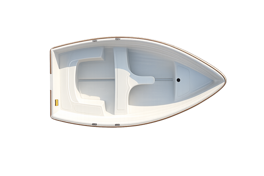 Gig Harbor Nisqually 8' Rowboat – Lightweight Fiberglass Dinghy Tender Boat