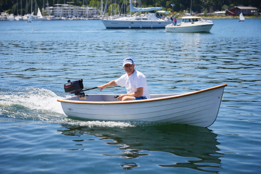 Gig Harbor Nisqually 8' Rowboat – Lightweight Fiberglass Dinghy Tender Boat