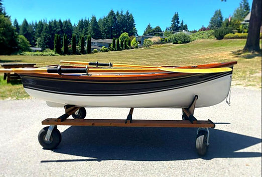 Gig Harbor Nisqually 8' Rowboat – Lightweight Fiberglass Dinghy Tender Boat
